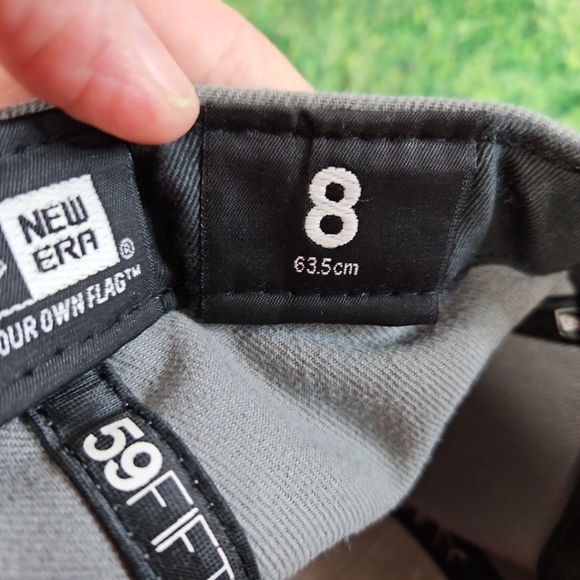 New Era 59Fifty San Francisco Grey Black Fitted Hat Size 8.  Size 8 Fitted Hat - Picture 8 of 11